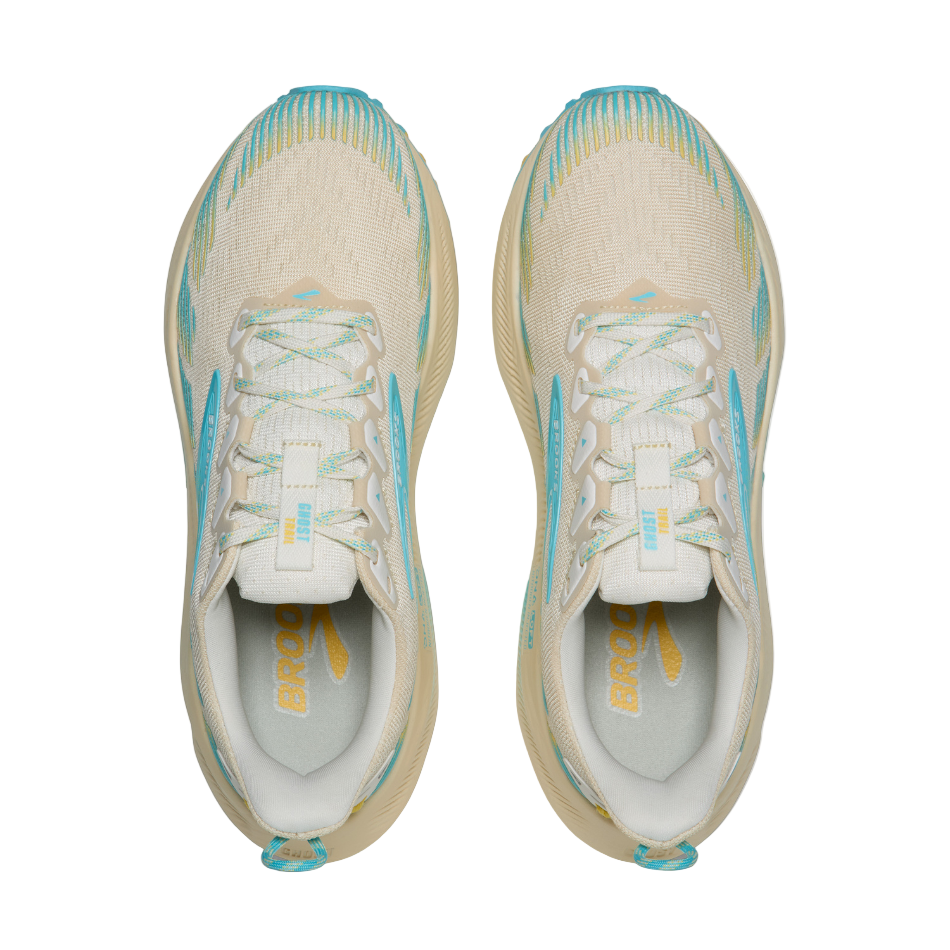 Brooks Women's Ghost Trail Running Shoes in Sand/Star White/Golden Hour SS26