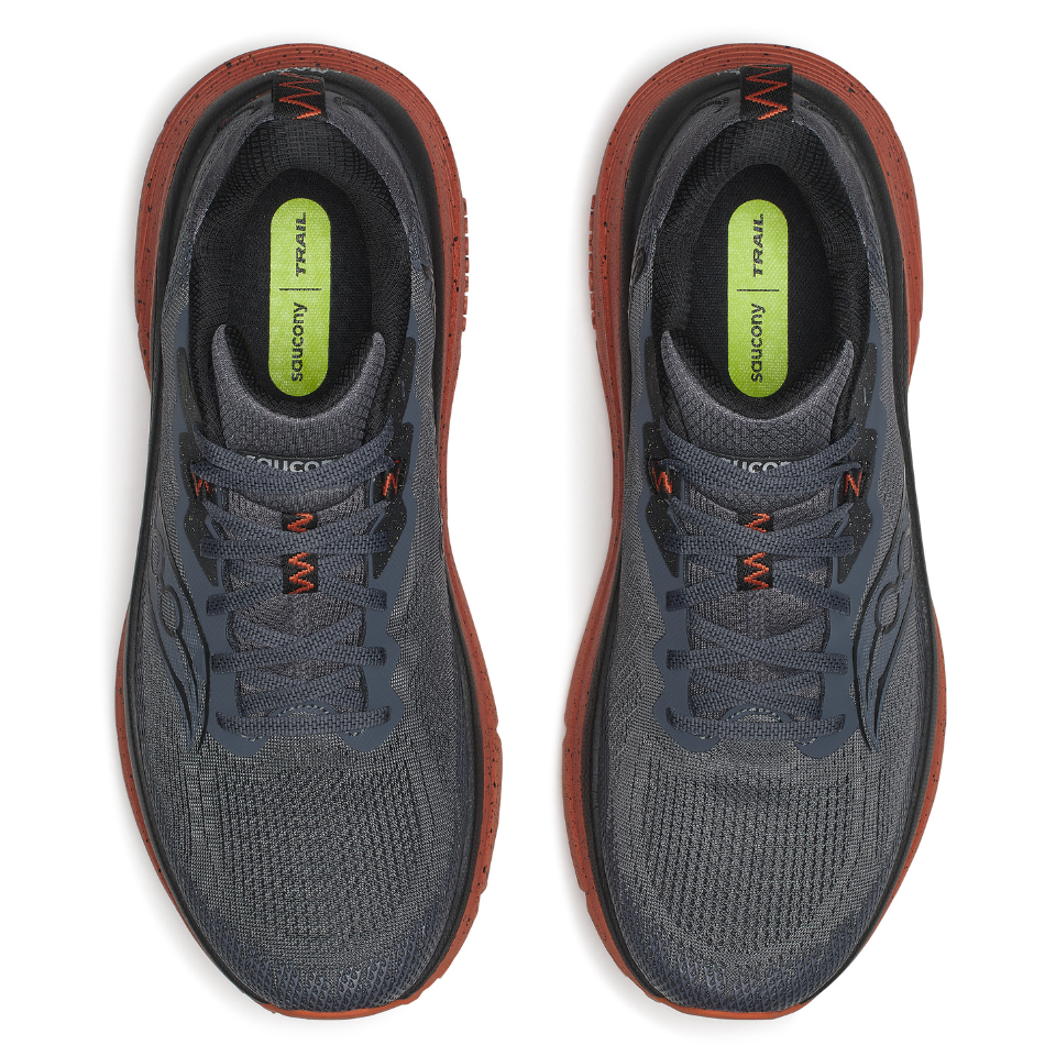 Saucony Men's Guide TR Trail Running Shoes in Carbon/Rust AW26