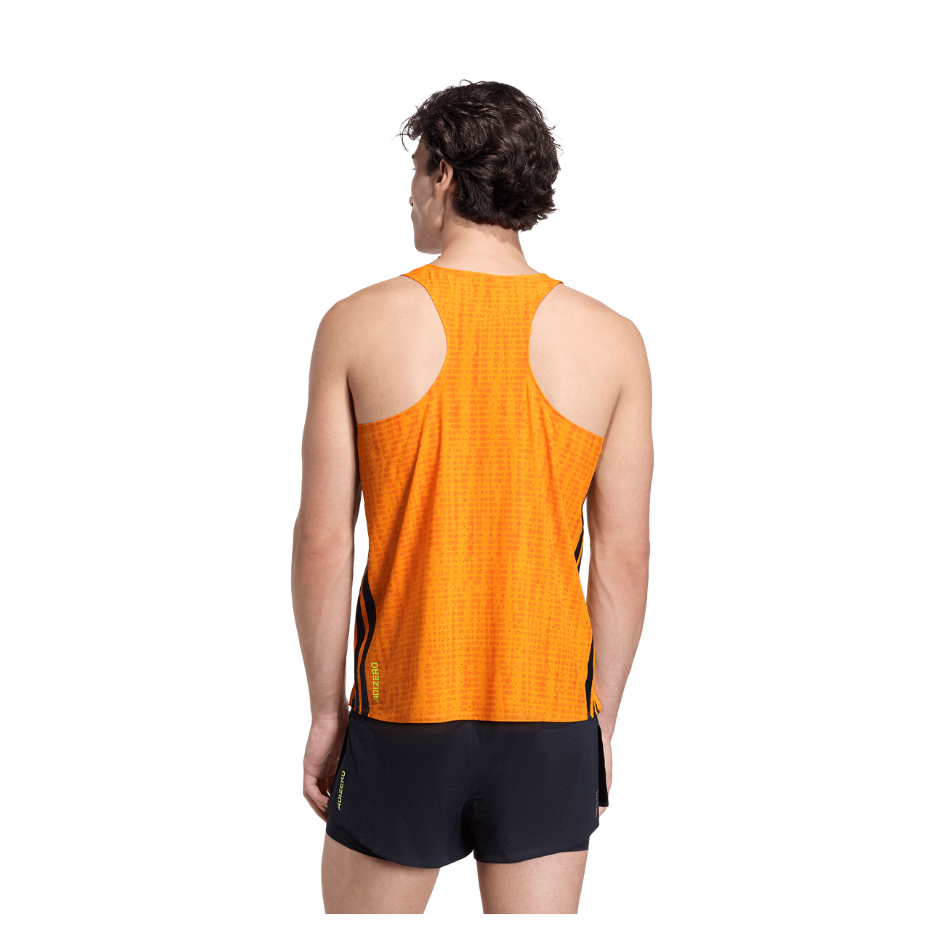 adidas Men's Adizero Running Tank Top in Pure Tangerine/Pure Orange SS26