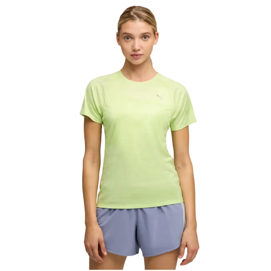 Puma Women's Run Velocity AOP tee in Apple Spritz SS26