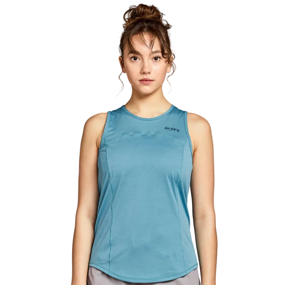 Janji Women's Run All Day Tank in Cerulean SS26
