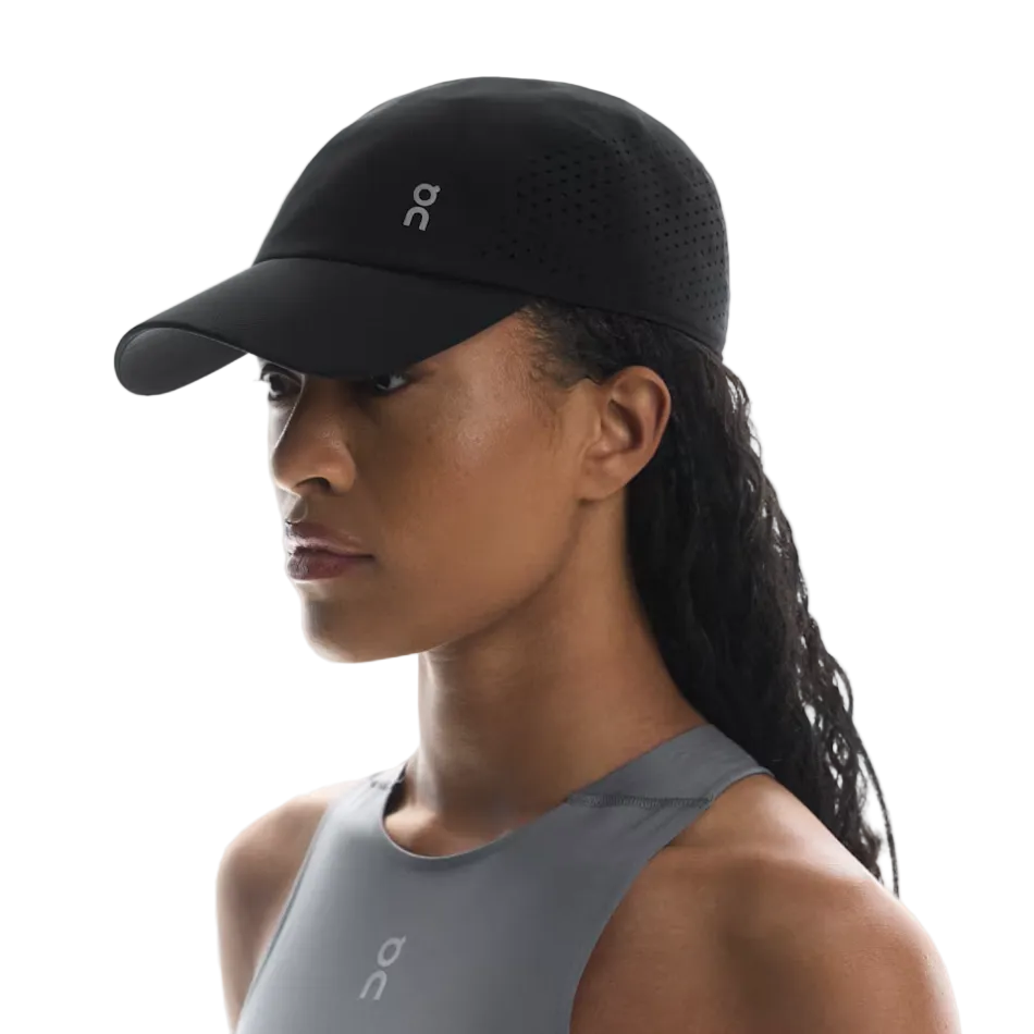 On Unisex Lightweight Cap in Black SS26