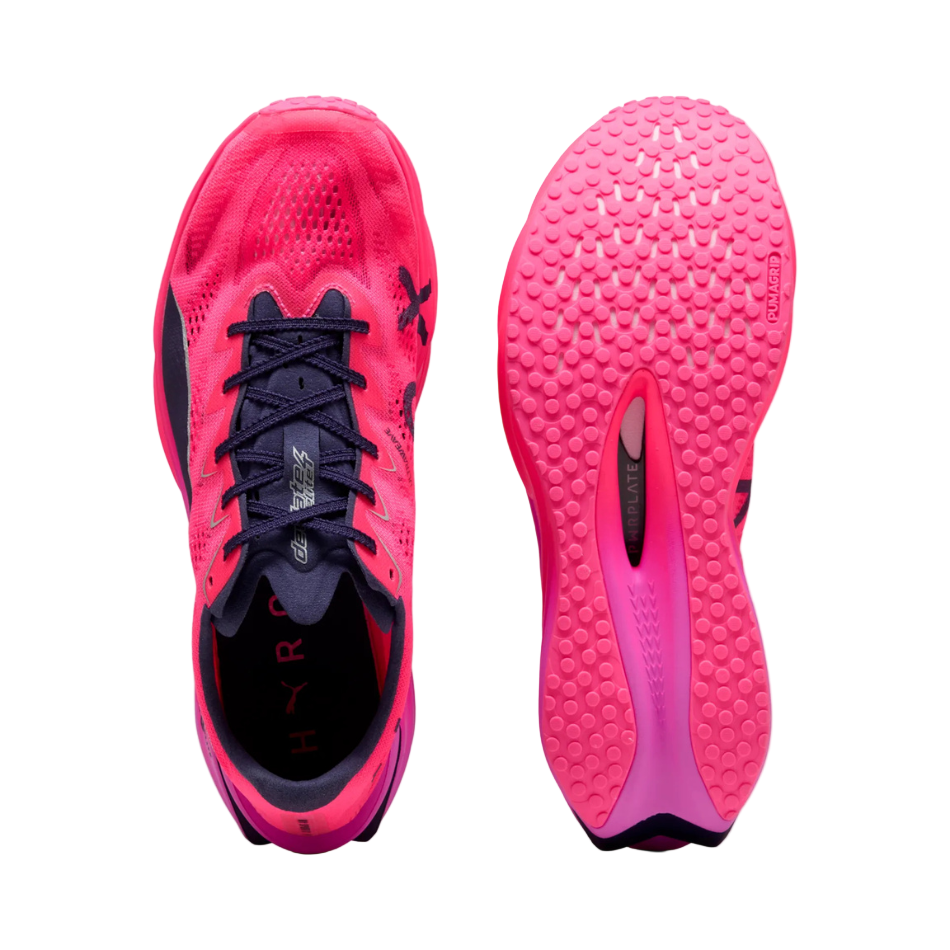 Puma Men's Deviate NITRO Elite 4 HYROX Running Shoes in Pure Pink-Electric/Orchid Dark Plum SS26
