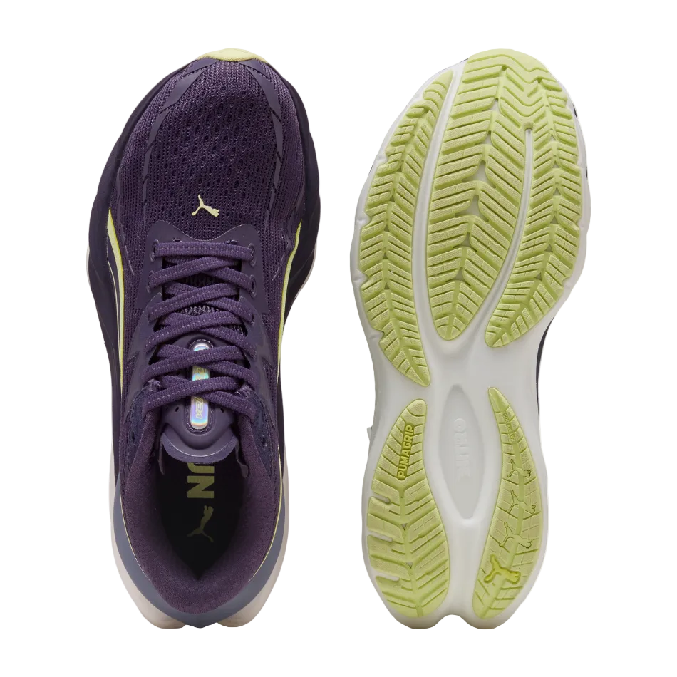 PUMA Women's Velocity NITRO 4 Running Shoes in Deep Plum/Apple Spritz SS26