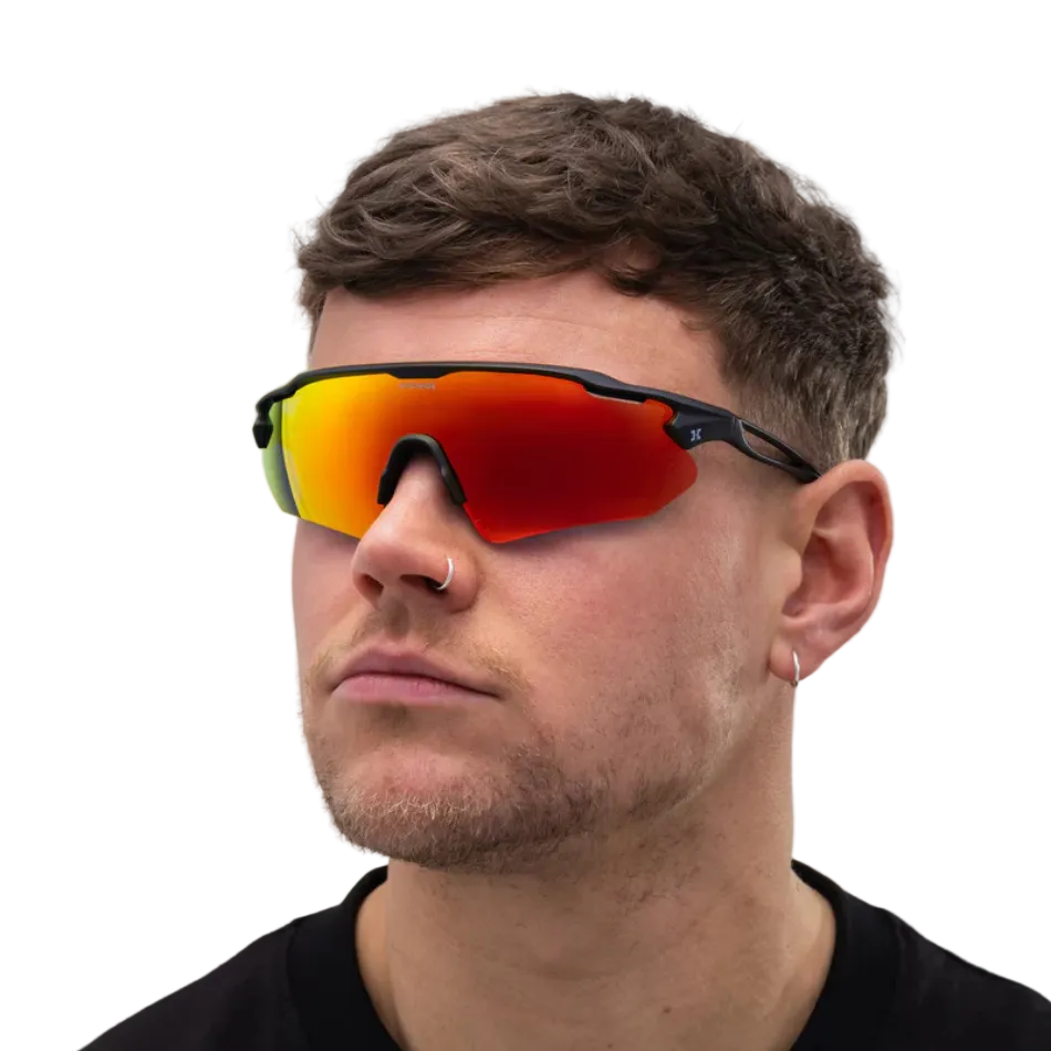 Hystride Unisex Speed Pro Sunglasses in Lava