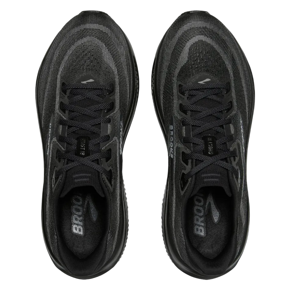 Brooks Men's Ghost 18 Running Shoes in Black/Black/Ebony AW26