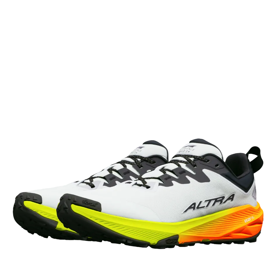 Altra Men's Experience Wild 3+ Trail Running Shoes in Ice/Black/Safety Yellow AW26