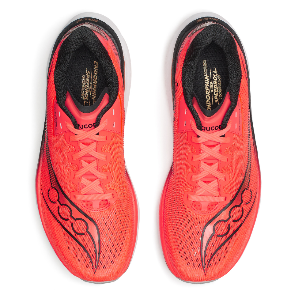 Saucony Men's Endorphin Azura Running Shoes in Vizired/Black AW26
