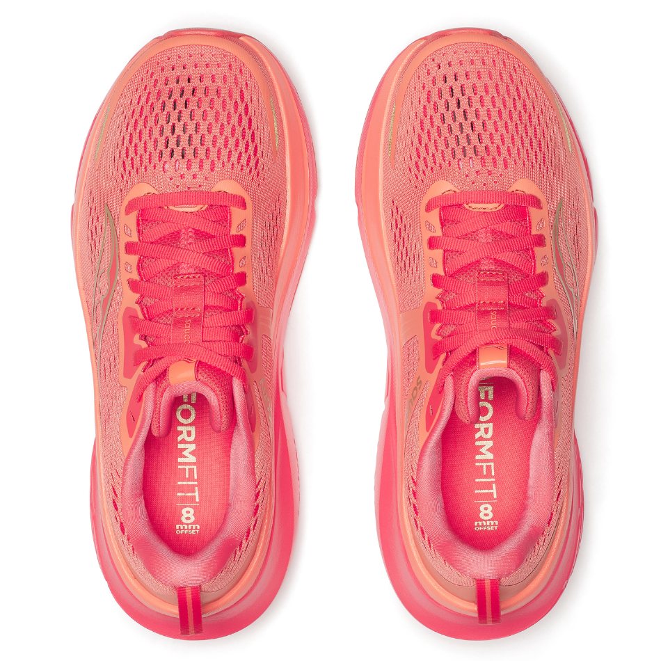Saucony Women's Guide 18 Running Shoes in Salmon/Coral AW25