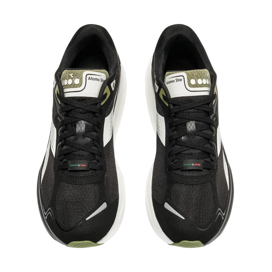 Diadora Unisex Atomo Star in Black/White/Sage SS26