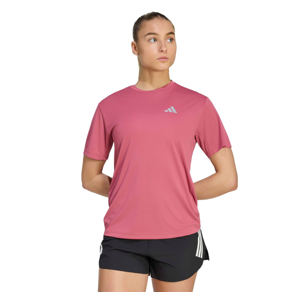 adidas Women's Run Essentials Tee in Dual Magenta AW26