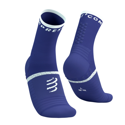 Compressport Unisex Pro Marathon Running Socks V2.0 in Orient Blue/Star White SS26