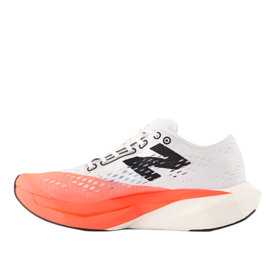 New Balance Women's Fuelcell Supercomp Pacer V2 Running Shoes in Urgent Red/White/Silver Metallic AW25