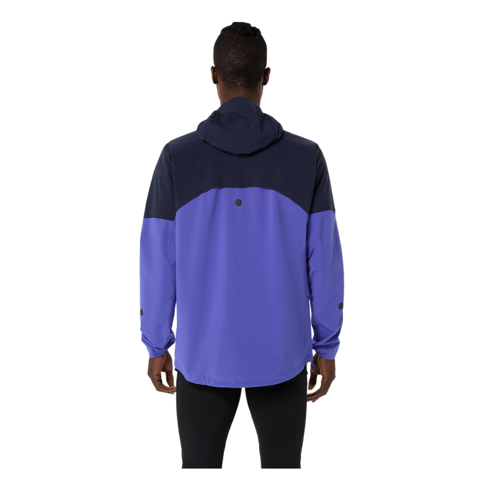 ASICS Men's METARUN LEGEND JACKET in Midnight/Cobalt Burst/Illuminate Green SS26