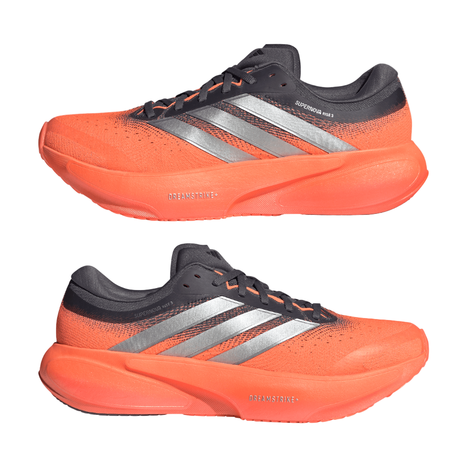 adidas Men's Supernova Rise 3 in Aurora Onix/silver met./Lucid Orange SS26