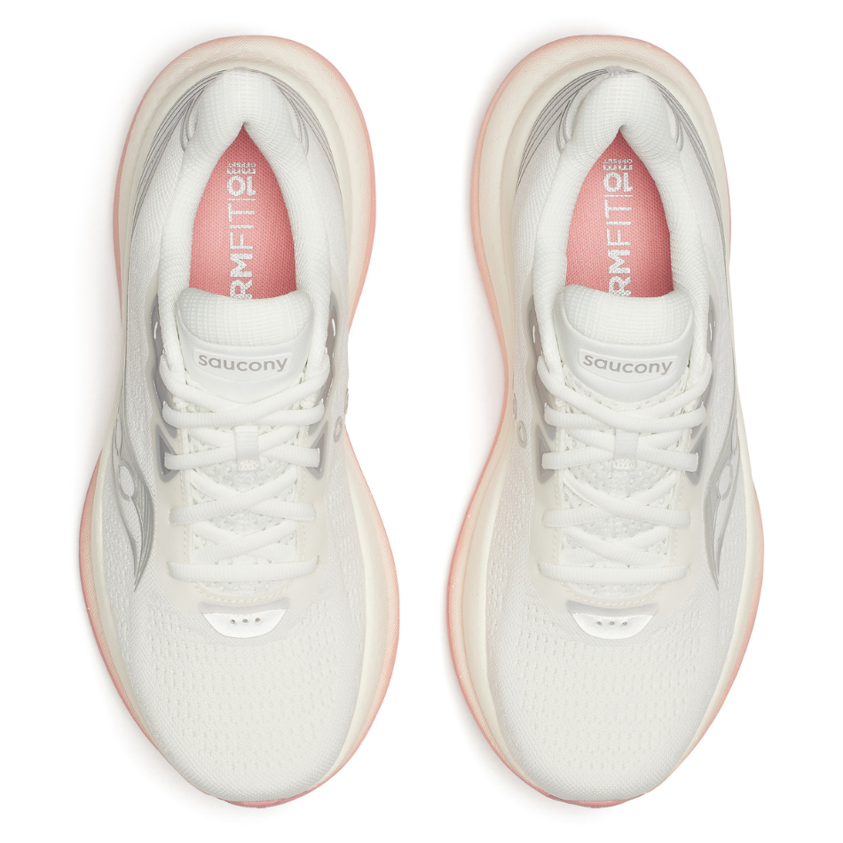 Saucony Women's Triumph 23 Running Shoes in Ivory/Mauve