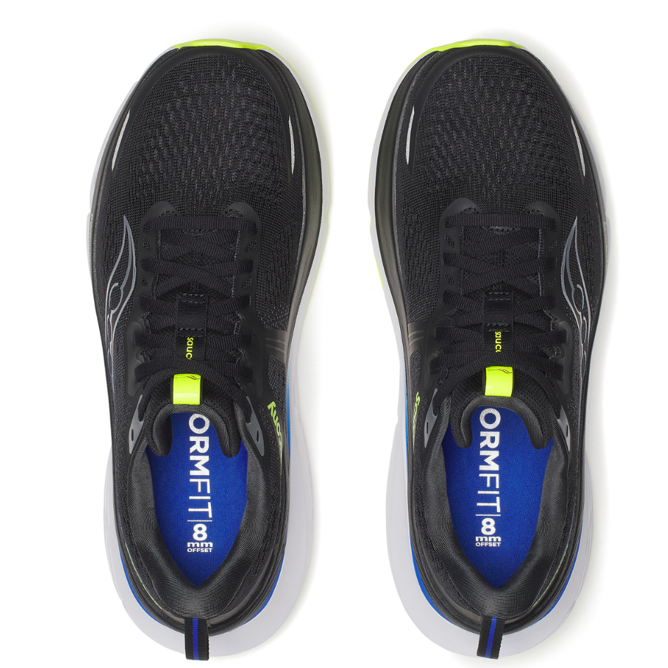 Saucony Men's Guide 18 Running Shoes in Black/Lapis - Online Exclusive