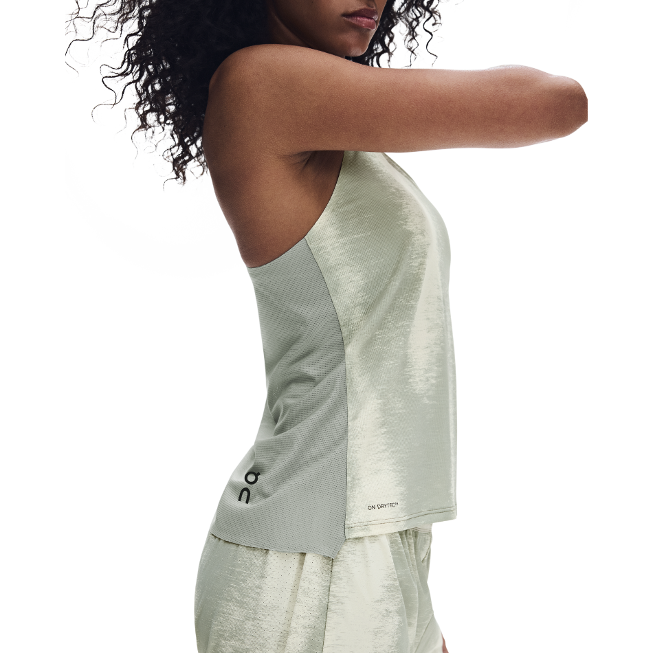 On Women's Performance Tank Terra in Seedling/Tin SS26