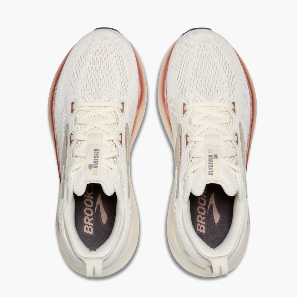 Brooks Women's Glycerin 22 Running Shoes in Coconut/Chateau/Rose AW25