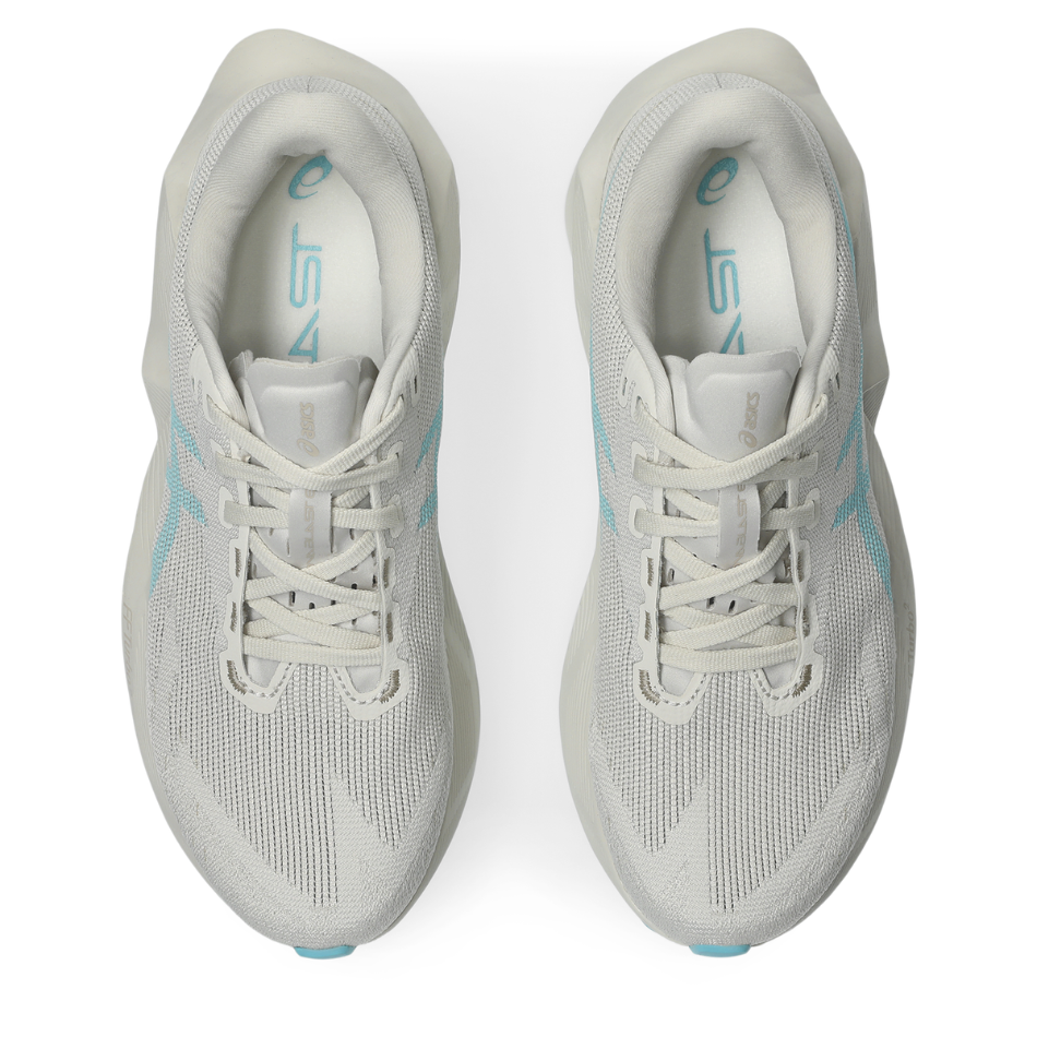 ASICS Women's NOVABLAST 6 Running Shoes in Soft Oat/Energy Aqua AW26