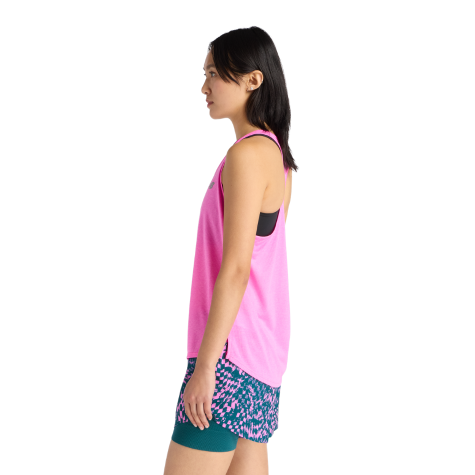 New Balance Women's London Edition Athletics Singlet in Pink Heat SS26