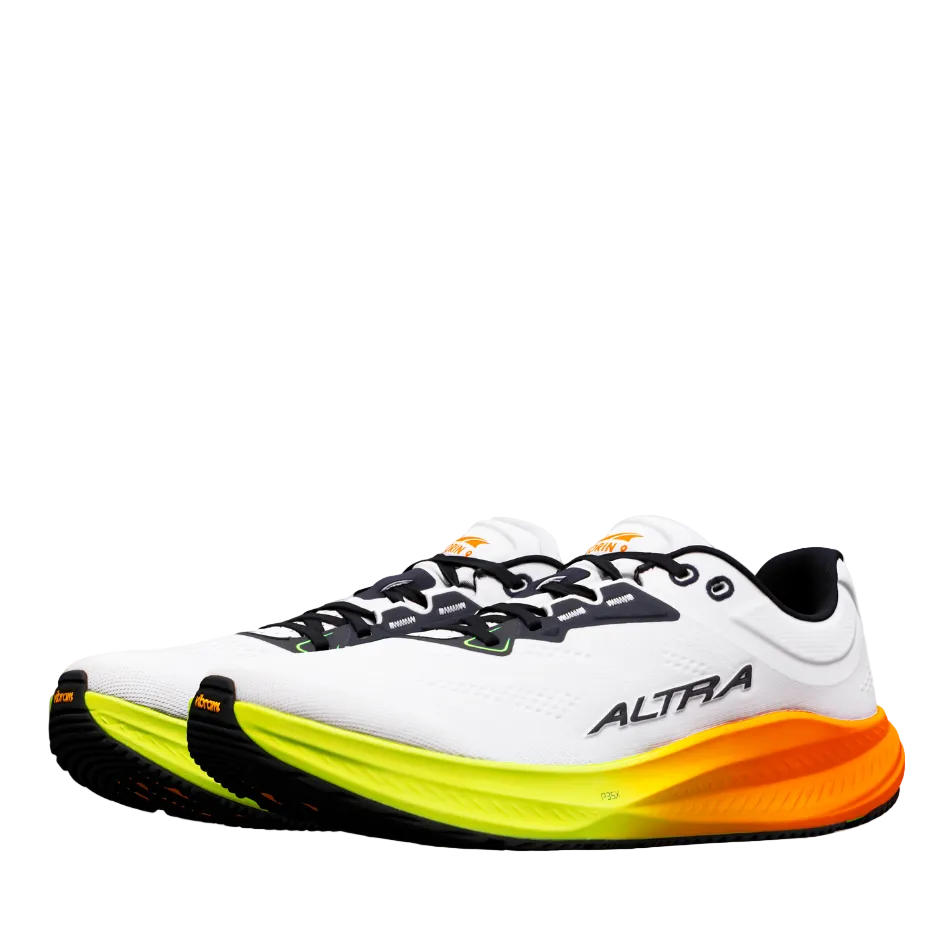 Altra Men's Torin 9 Running Shoes in White/Black/Safety Yellow AW26