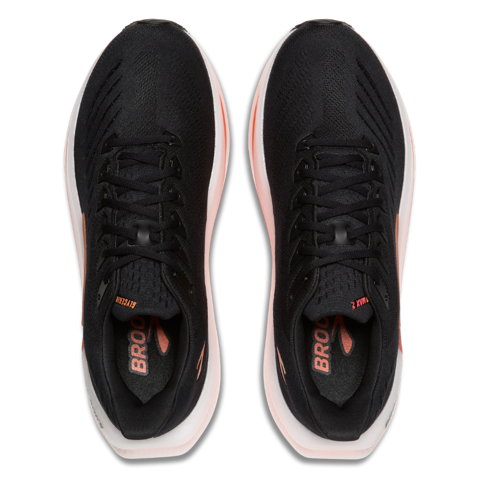 Brooks Men's Glycerin Max 2 Running Shoes in Black/Tigerlily/Orange AW26