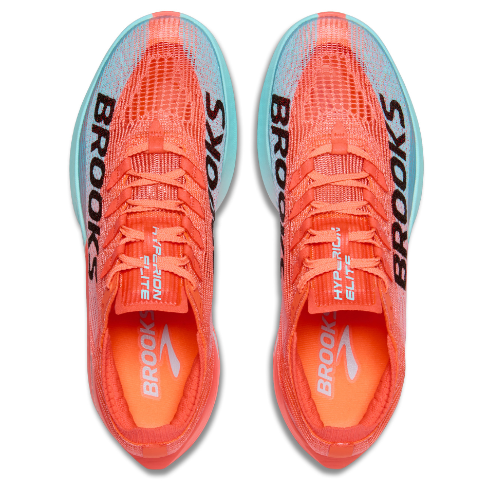 Brooks Unisex Hyperion Elite 5 Running Shoes in Pink Clay/Atomizer Blue AW25