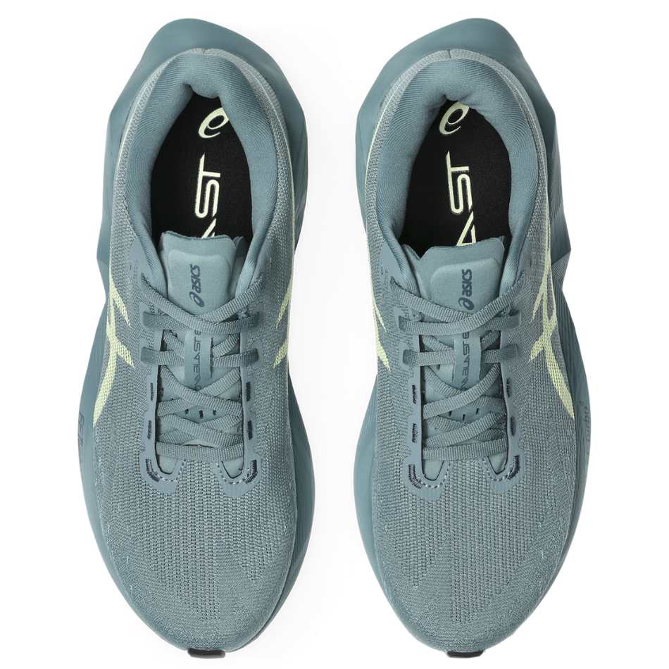 ASICS Men's NOVABLAST 6 Running Shoes in Foggy Teal/Illuminate Yellow AW26