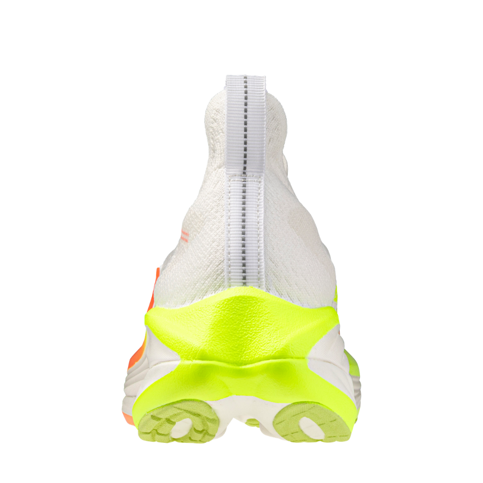 Mizuno Women's Neo Vista 3 Running Shoes in White/Flamingo Coral/Lime Pulp AW26