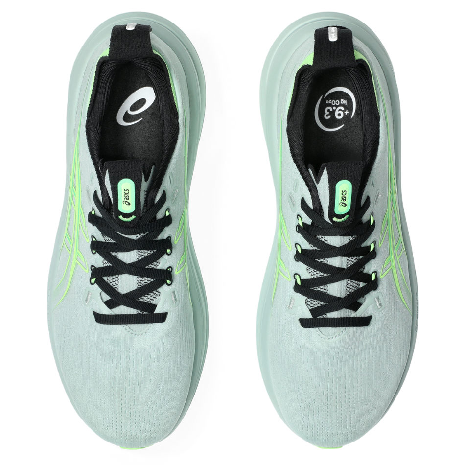 ASICS Men's GEL-NIMBUS 28 Running Shoes in Cold Moss/Illuminate Green SS26