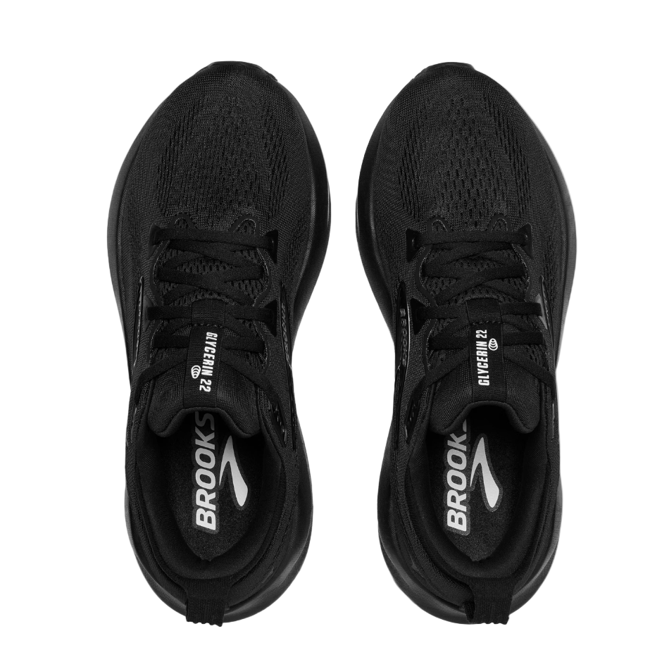 Brooks Women's Glycerin 22 Running Shoes in Black/Black/Ebony AW25