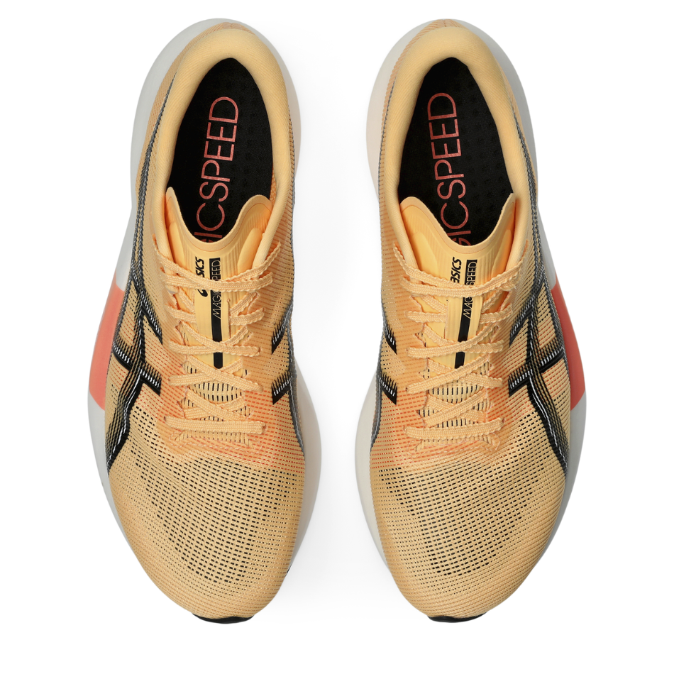 ASICS Unisex Magic Speed 5 Running Shoes in Orange Glow/Black AW26