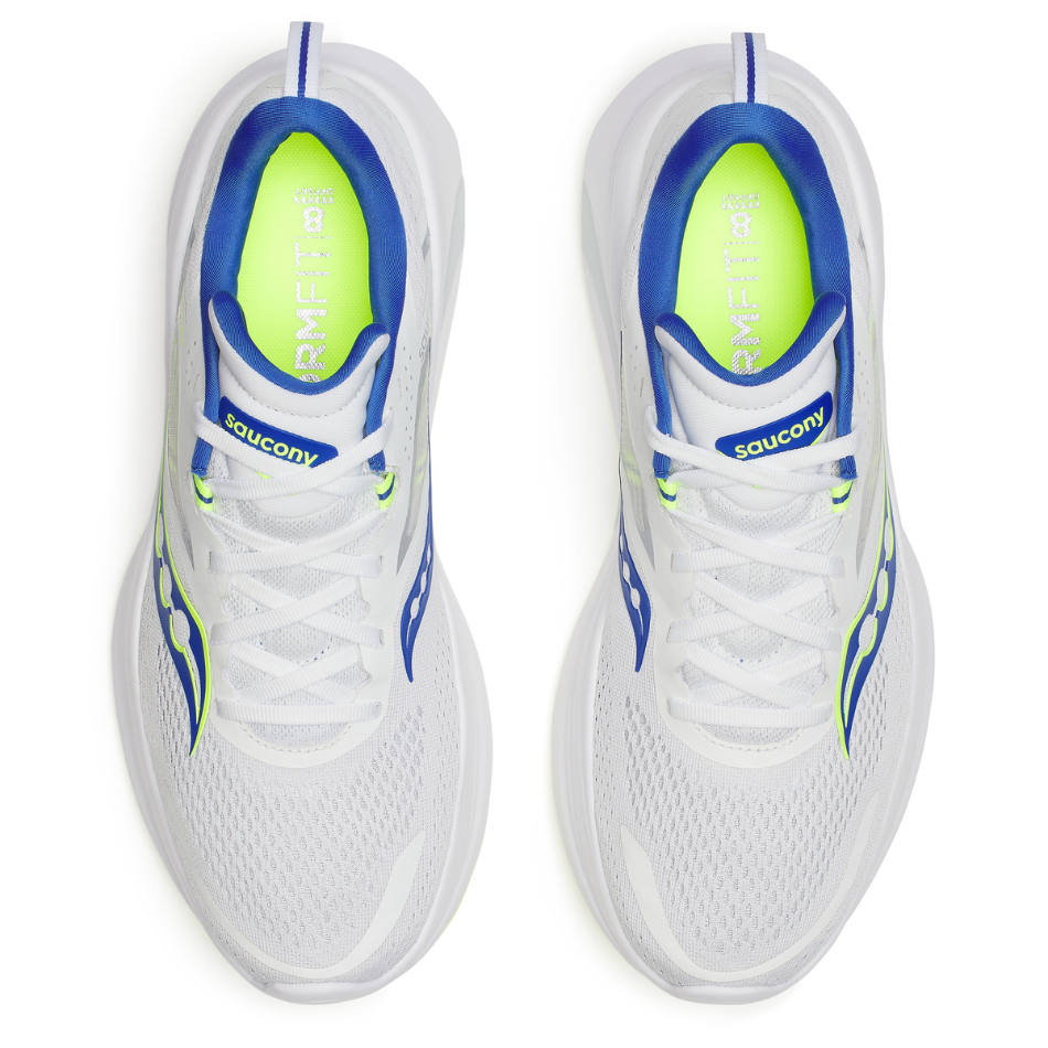 Saucony Men's Omni 22 Running Shoes in White/Lapis - Online Exclusive