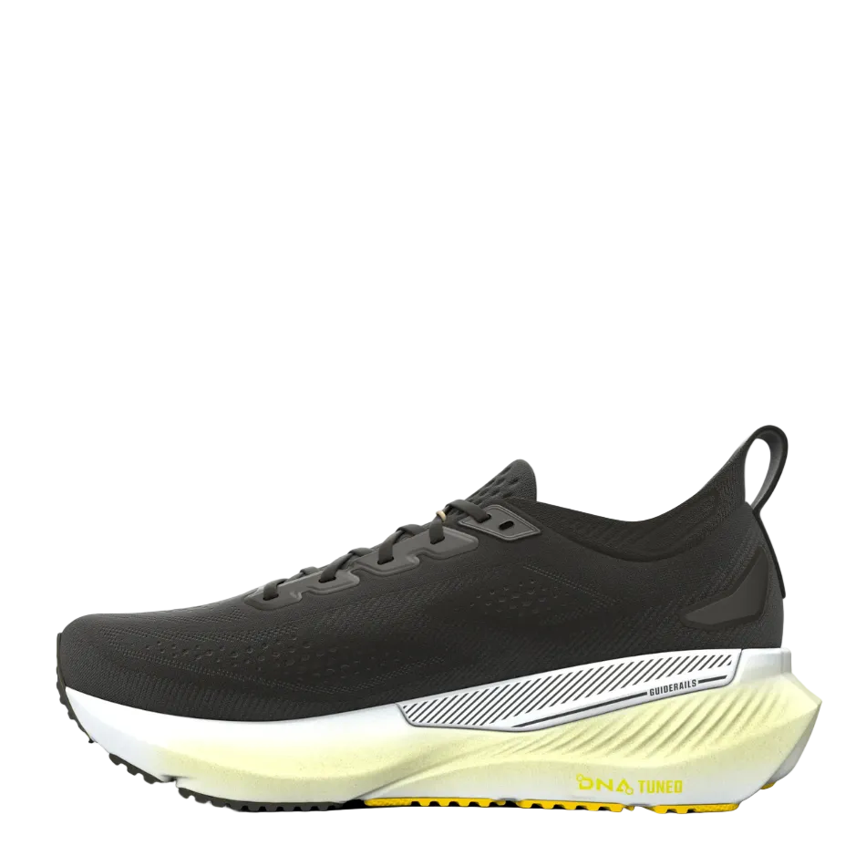 Brooks Men's Glycerin GTS 23 Running Shoes in Black/Cyber Yellow/Nightlife AW26