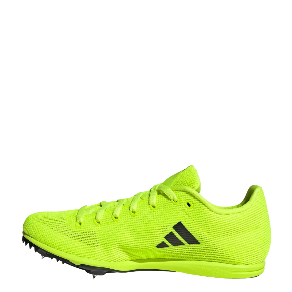 adidas Unisex Junior Allroundstar Running Spikes in Lucid Lemon/Core Black/Silver Met. AW26