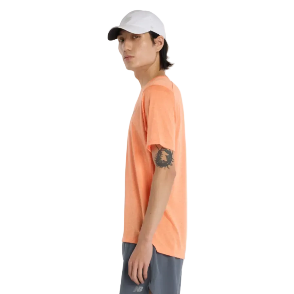 New Balance Men's Athletics T-Shirt in Tangerine Heat SS26