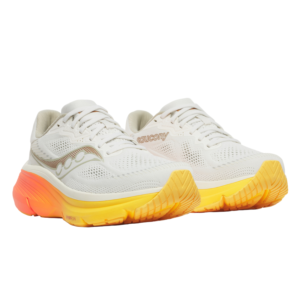 Saucony Men's Guide 19 Running Shoes in Ivory/Fire SS26