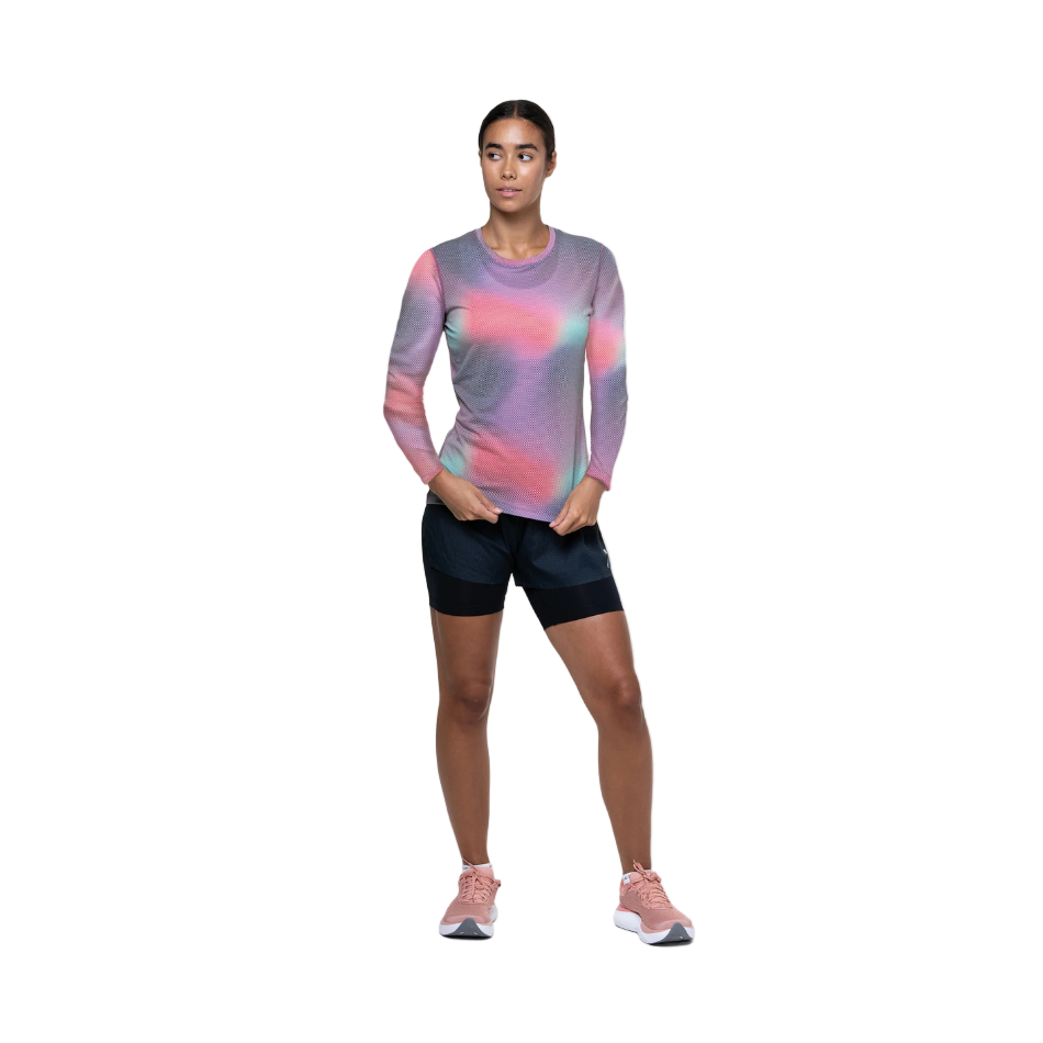 Ronhill Women's Tech Golden Hour Long Sleeved Tee in Multi Glow AW25