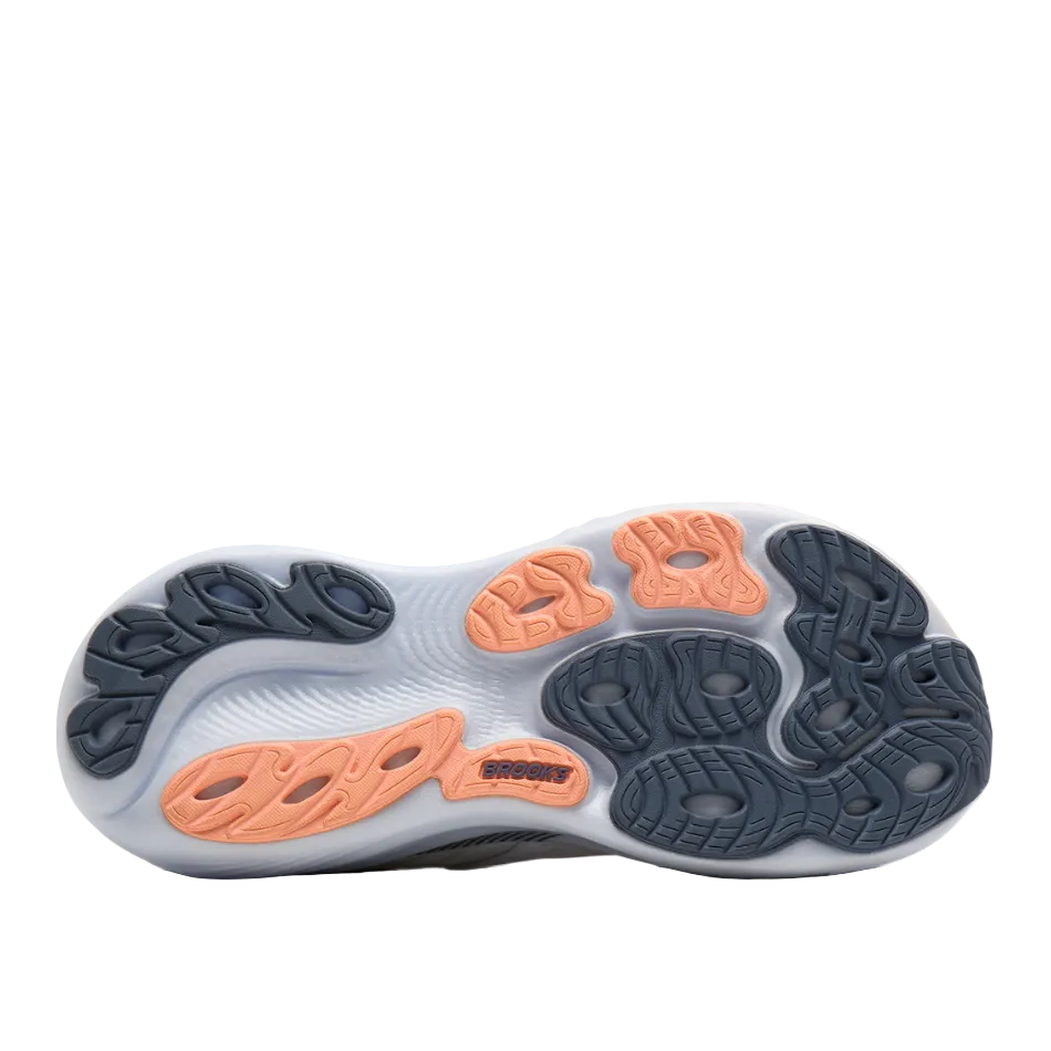 Brooks Women's Adrenaline GTS 25 Running Shoes in Oyster Mushroom/Peach/Grape AW26