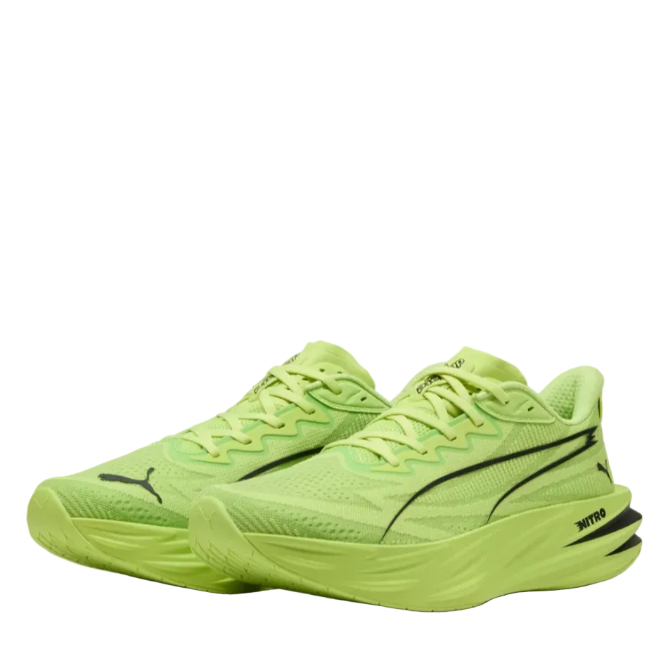 Puma Men's Deviate Pure Nitro Running Shoes in Sunny Lime/Lime Squeeze AW26
