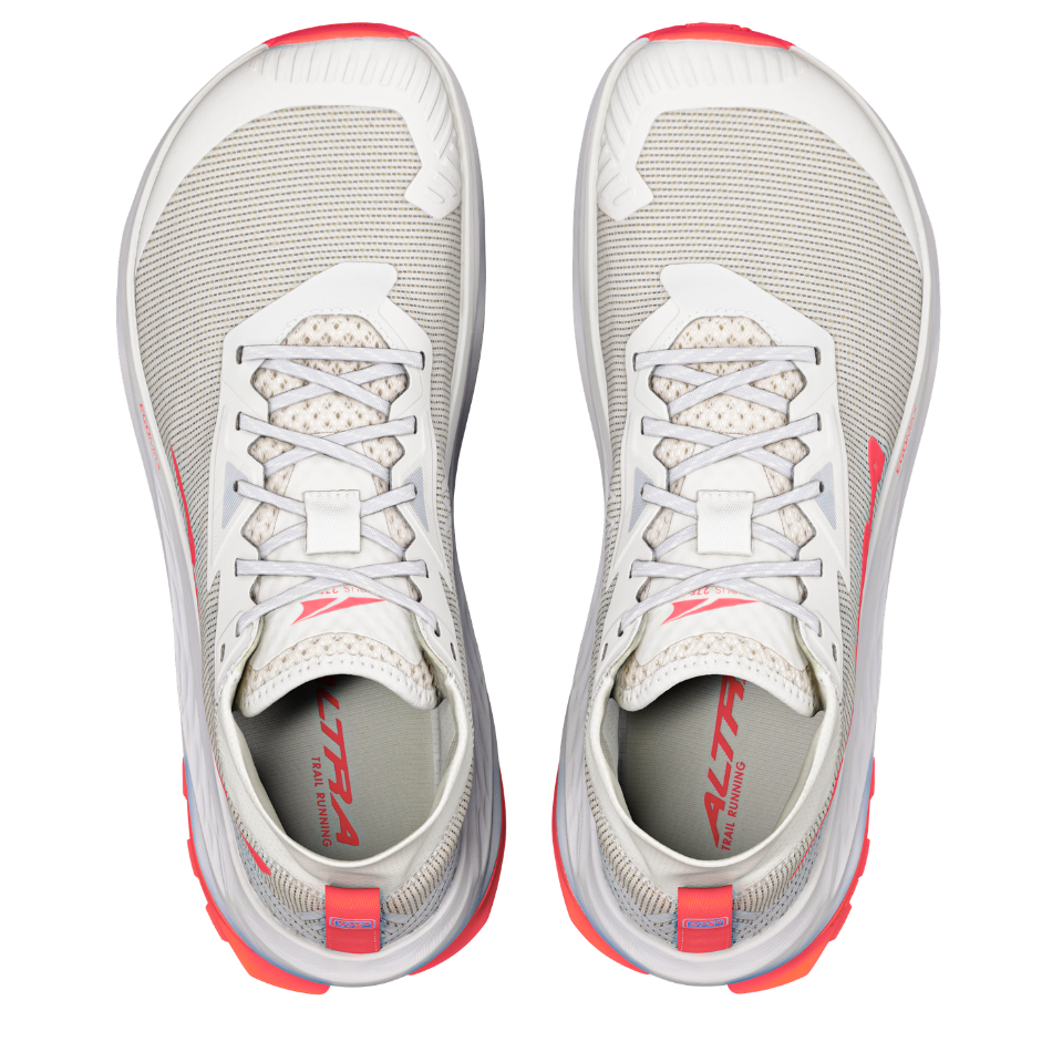 Altra Women's Olympus 275 HILO Trail Running Shoes in Vaporous Gray/Fiery Coral AW26