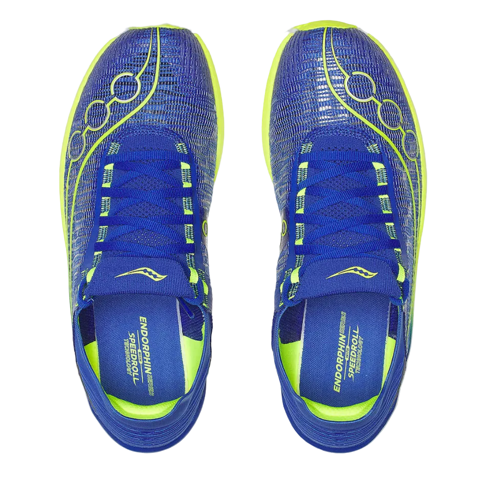 Saucony Unisex Endorphin Elite 2 Running Shoes in Lapis/Citron