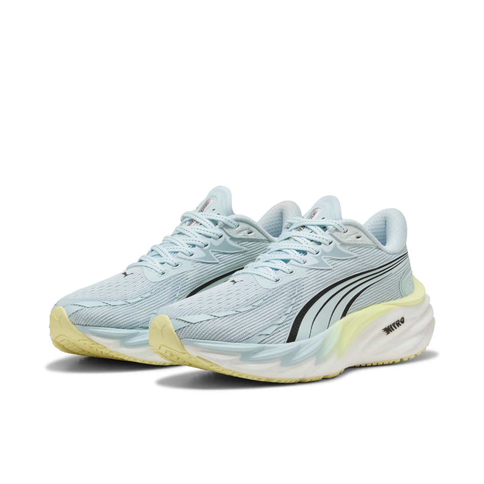 PUMA Women's Velocity NITRO 4 Running Shoes in Sea Glass/Gold Moon AW25