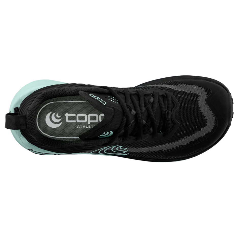 Topo Women's Vista Running Shoes in Black/Mint AW25