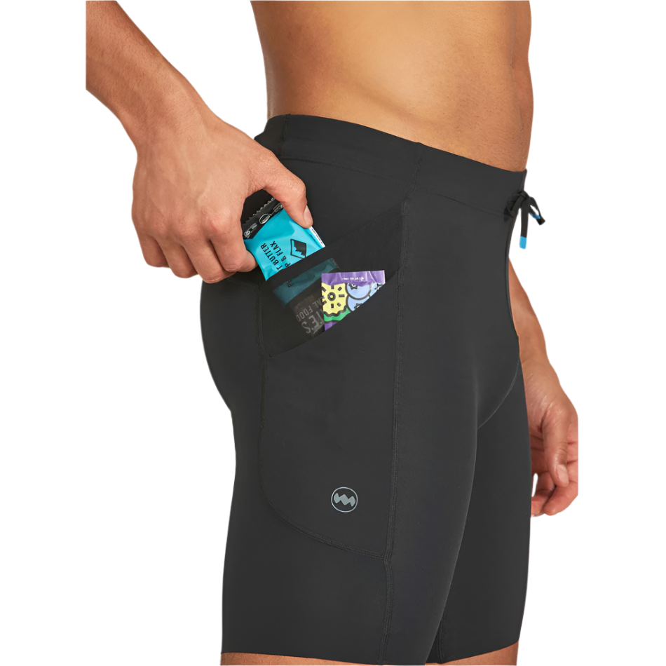 Janji Men's 8" Trail Half Tight in Midnight AW25