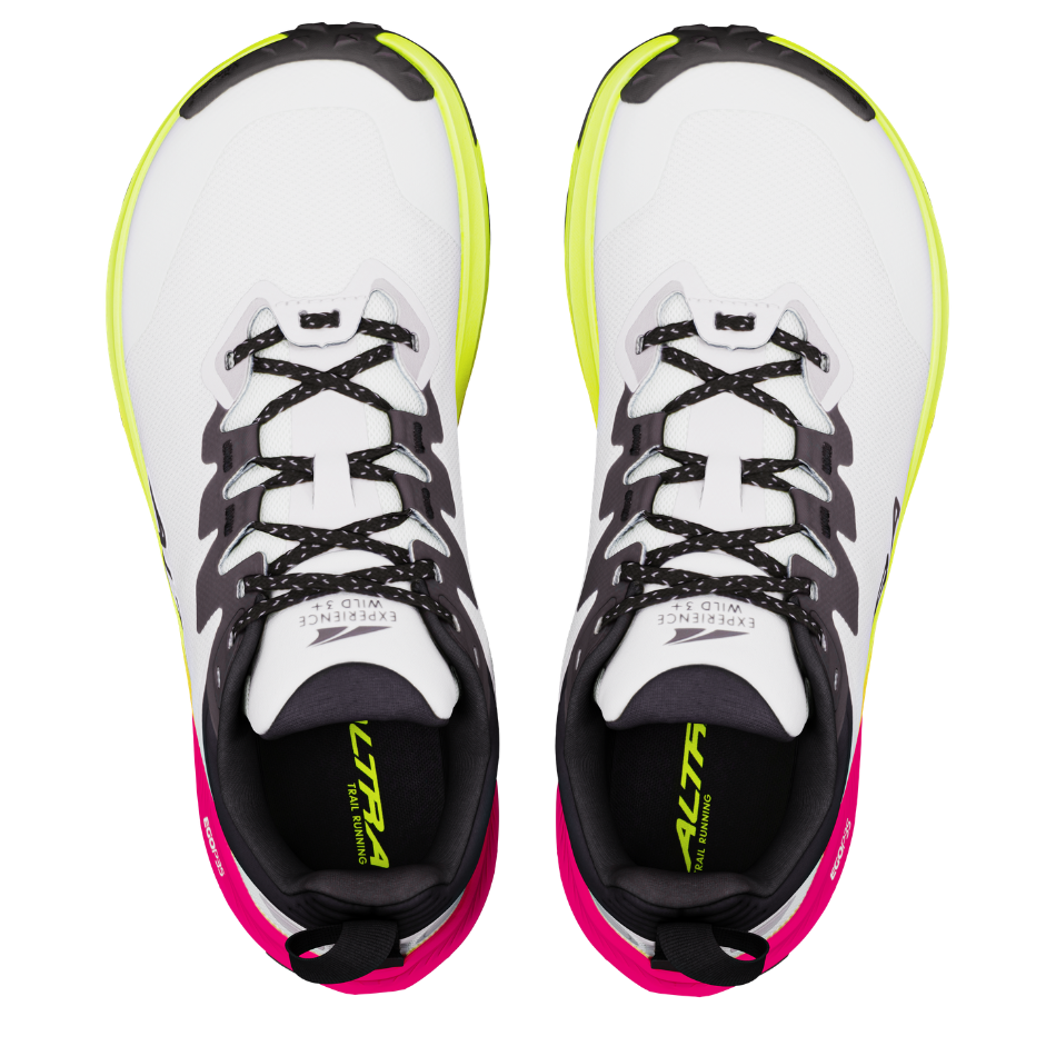 Altra Women's Experience Wild 3+ Trail Running Shoes in Ice/Black/Safety Yellow AW26
