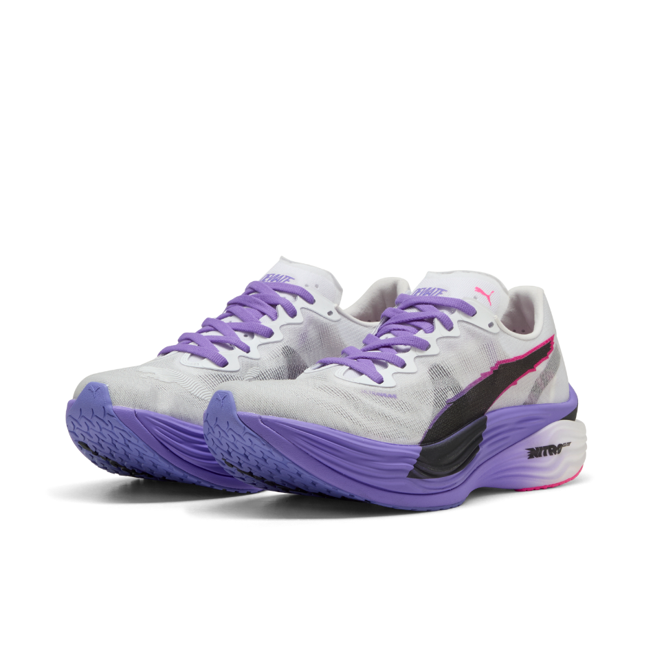 PUMA Women's Deviate NITRO Elite 3 DIGITOKYO Running Shoes in PUMA White/Dark Amethyst AW25