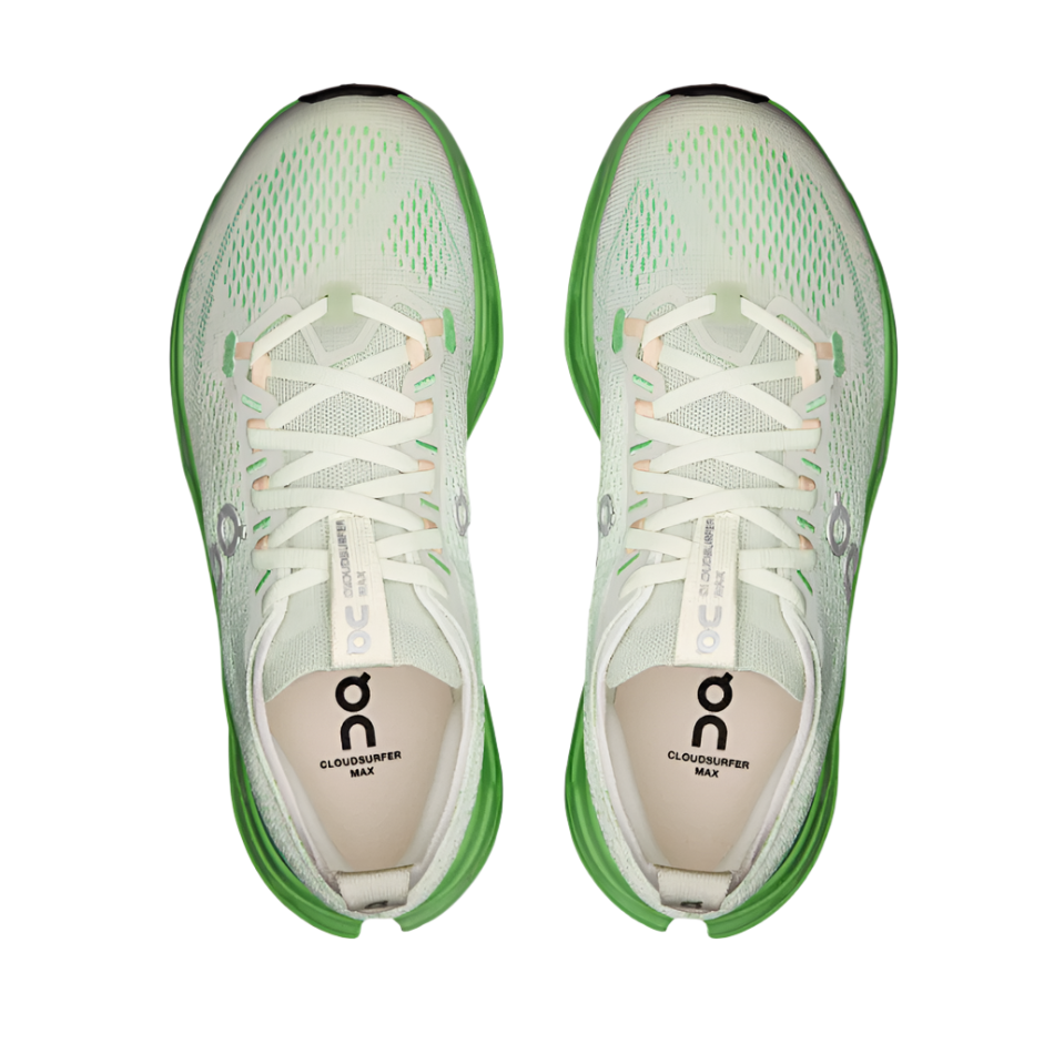 On Women's Cloudsurfer Max Running Shoes in Mineral/Honeydew AW25