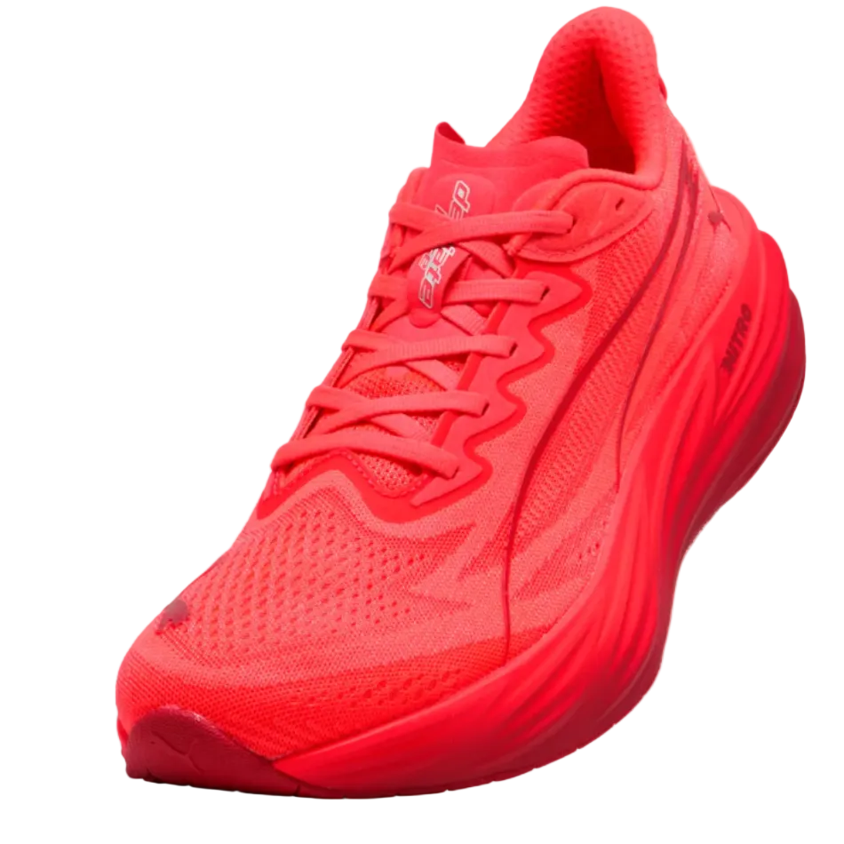 Puma Men's Deviate Pure Nitro Running Shoes in Ultra Red/Red Rhythm AW26